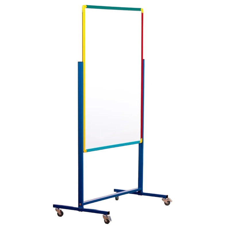Little Rainbows Junior Mobile Magnetic Writing Board, 600mmx900mm Portrait Learning SPACE