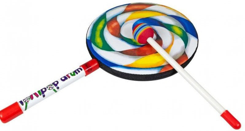 Lollipop Drum - 8 Inch - Children's Musical Instrument, Learning SPACE