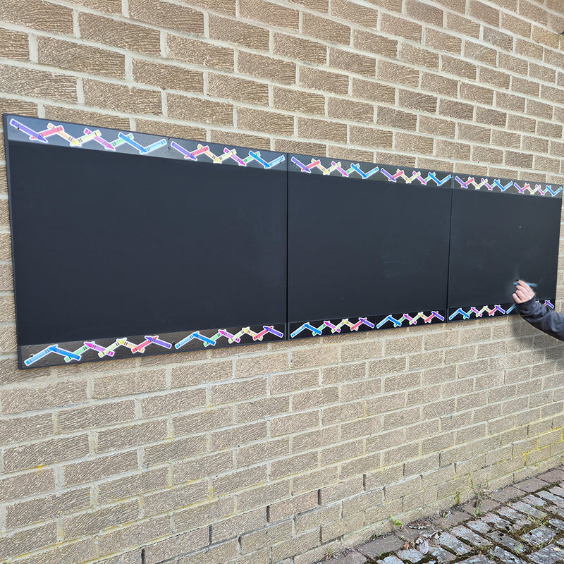 Long Indoor/Outdoor Mural Chalkboard, Learning SPACE