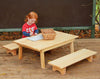Low Table & Benches-Cosy Direct,Cosy Outdoor,Picnic Table,Table,Wooden Table-Learning SPACE