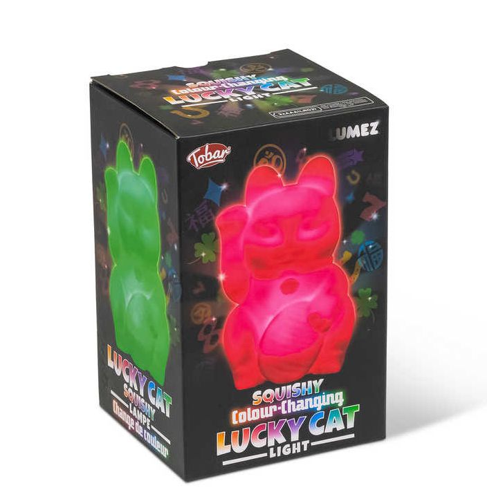 Lumez Squishy Colour Changing Lucky Cat Light, Learning SPACE