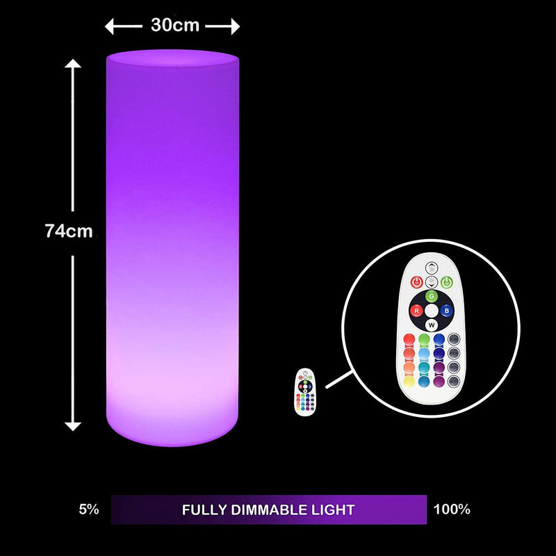 Lumina Colour Changing Cylinder, Novelty Lighting Learning SPACE