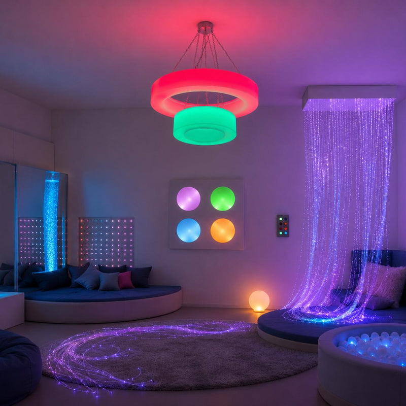 Lumina Colour Changing Duo Ceiling Ring, Learning SPACE