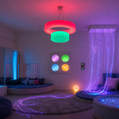 Lumina Colour Changing Duo Ceiling Ring, Learning SPACE