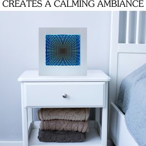 Lumina Colour Changing Square Tunnel Infinity Lamp, Learning SPACE