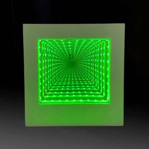 Lumina Colour Changing Square Tunnel Infinity Lamp, Learning SPACE