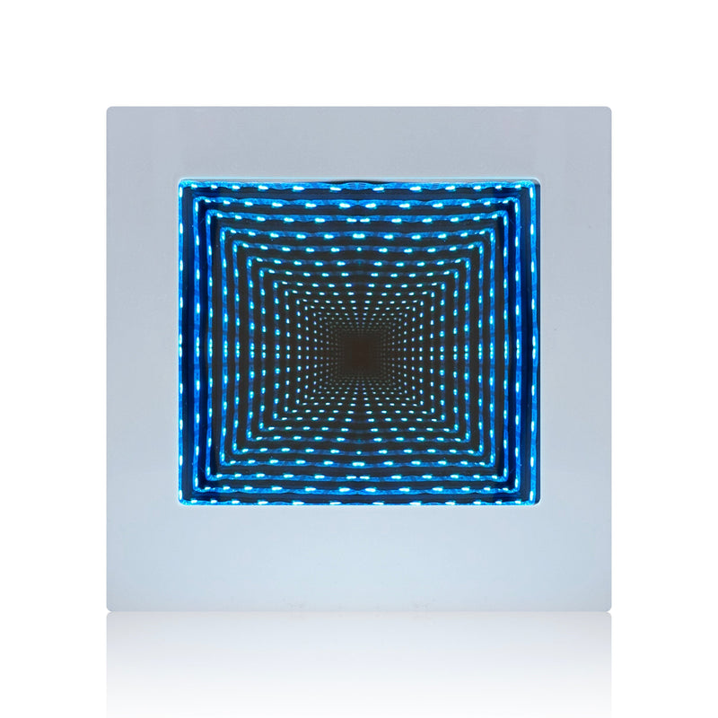 Lumina Colour Changing Square Tunnel Infinity Lamp, Learning SPACE