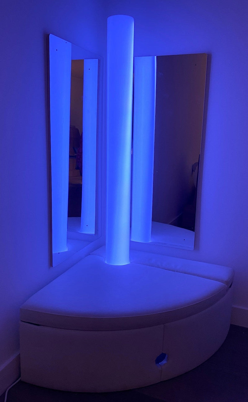 Lumina Corner Padded Plinth (For 15cm Diameter Bubble tubes), Learning SPACE
