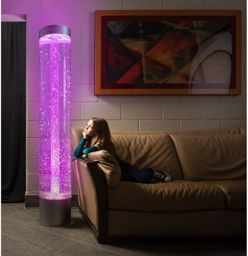 Lumina Extra Wide 1.5m Bubble Tube - With Floating Balls and Remote, Learning SPACE