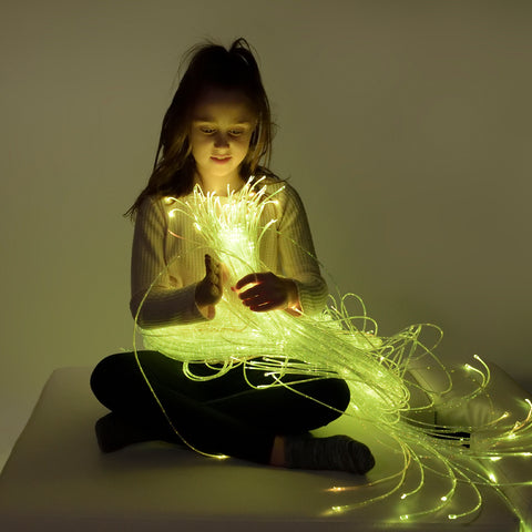 Lumina Fibre Optic Tails 2m (With Lightsource)-Fibre Optic Lighting,Playlearn,Sensory Room Lighting,string light-Learning SPACE