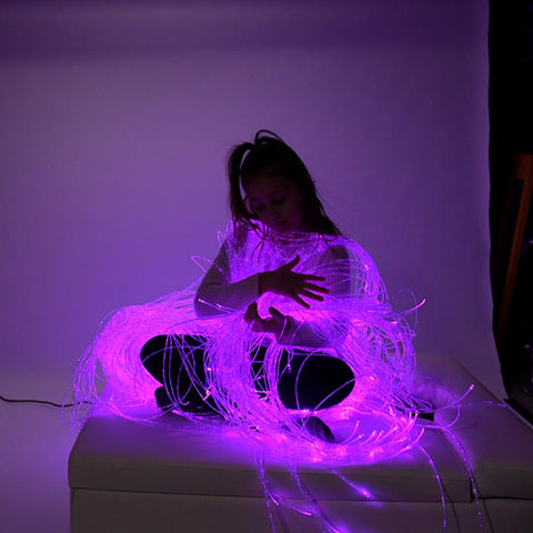 Lumina Fibre Optic Tails 2m (With Lightsource)-Fibre Optic Lighting,Playlearn,Sensory Room Lighting,string light-Learning SPACE