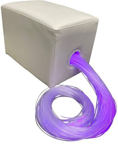 Lumina Fibre Optics White Padded Seat and Surround-Fibre Optic Lighting,Lumina,Padded Seating,Playlearn,Plinths,Seating,Stock-Learning SPACE