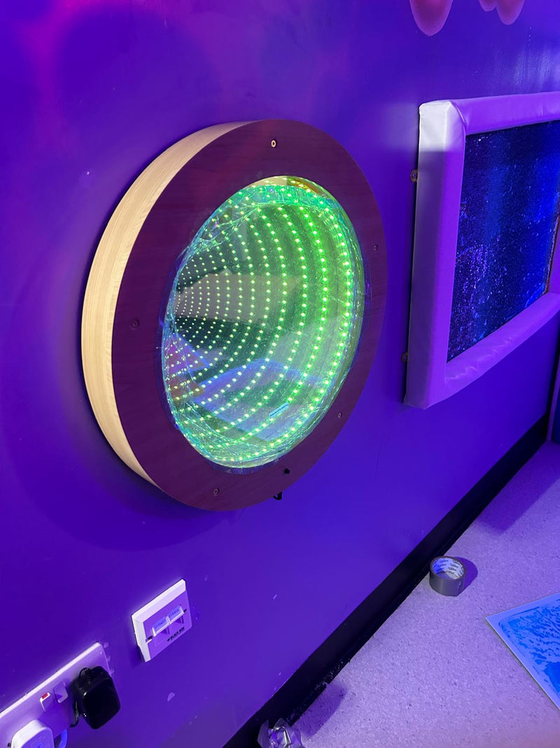 Lumina Infinity Mirror Tile with Remote, Learning SPACE