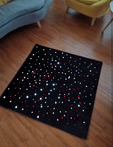 Lumina LED Sensory Carpet-AllSensory,Calming & Anxiety,Calming and Relaxation,Chill Out Area,Helps With,Lumina,Mats & Rugs,Outer Space,Plain Carpet,Playlearn,Rugs,S.T.E.M,Sensory Flooring,Sensory Seeking,Square,Star & Galaxy Theme Sensory Room,Stock,Wellbeing Furniture-Learning SPACE