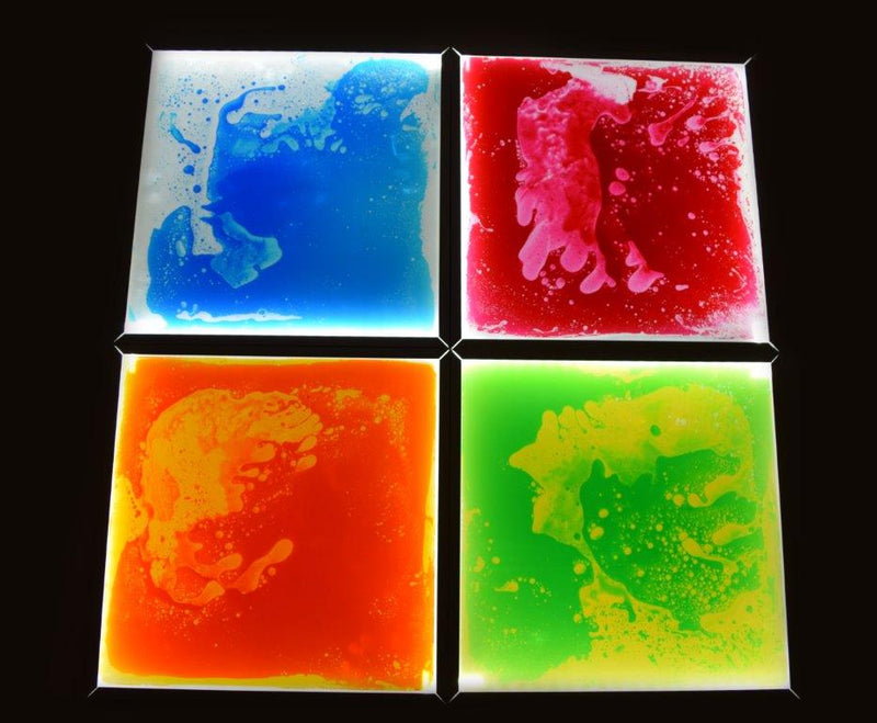 Lumina Light Up Sensory Floor Tile Kit (4 Tiles and 1 Adaptor), Learning SPACE