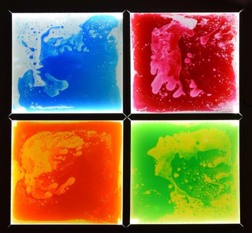Lumina Light Up Sensory Floor Tile Kit (4 Tiles and 1 Adaptor), Learning SPACE