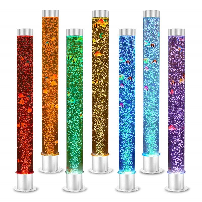 Lumina Multi-Connect 1.2m Slim Bubble Tube with Fish and Remote, Learning SPACE