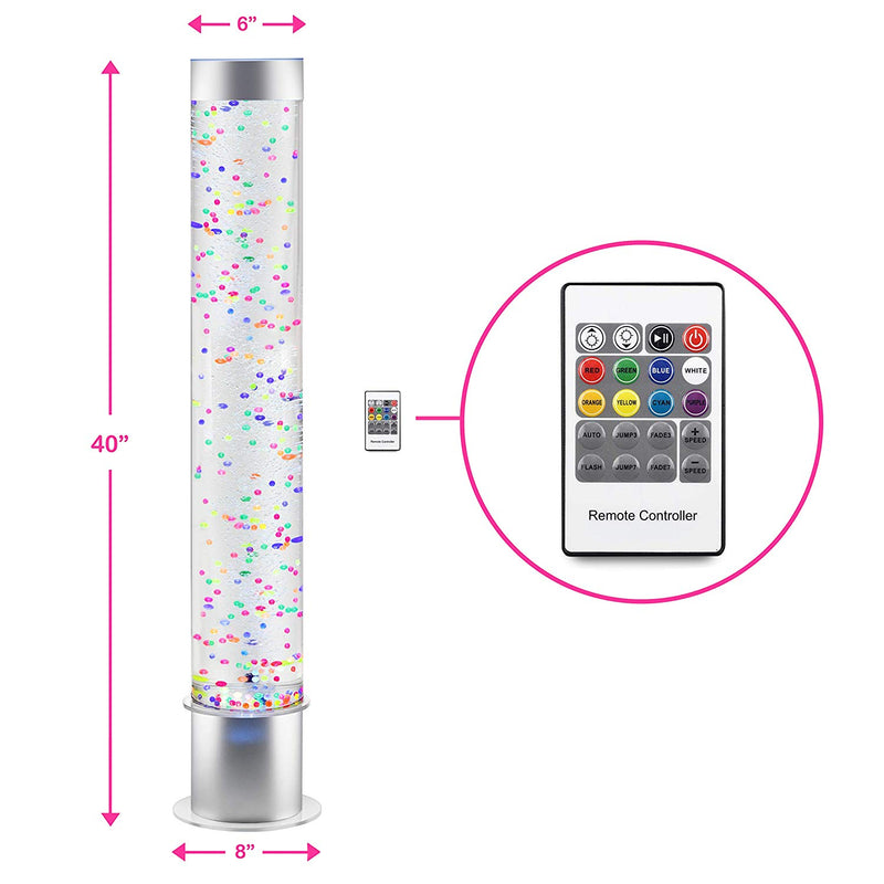 Lumina Multi-Connect 1m Bubble Tube With Floating Balls, Indoor Lighting Learning SPACE