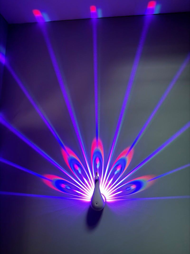 Lumina Peacock LED Projector Wall Light, Learning SPACE