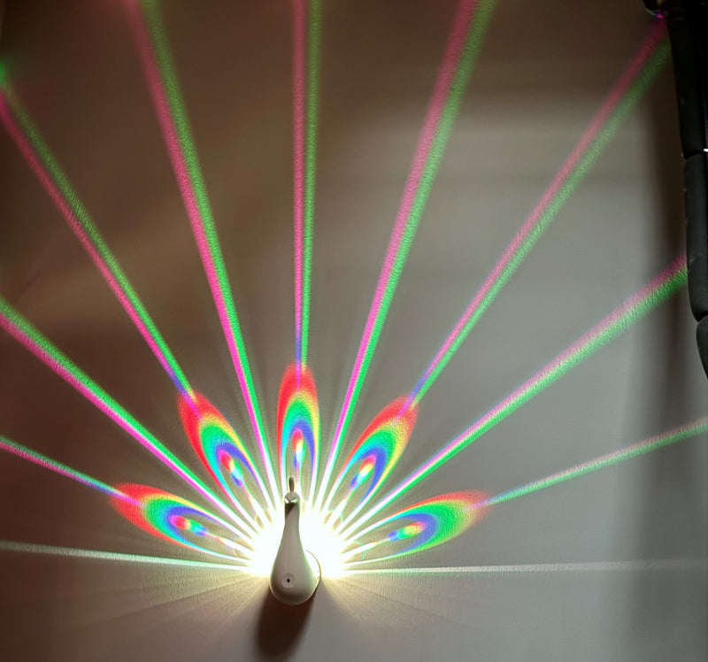 Lumina Peacock LED Projector Wall Light, Learning SPACE