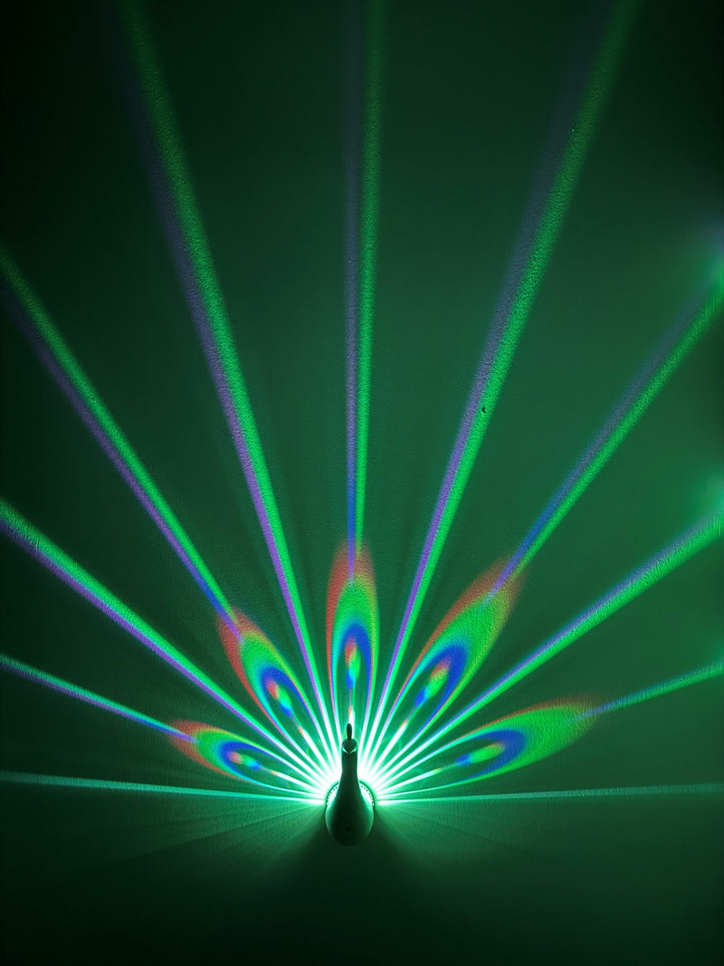 Lumina Peacock LED Projector Wall Light, Learning SPACE