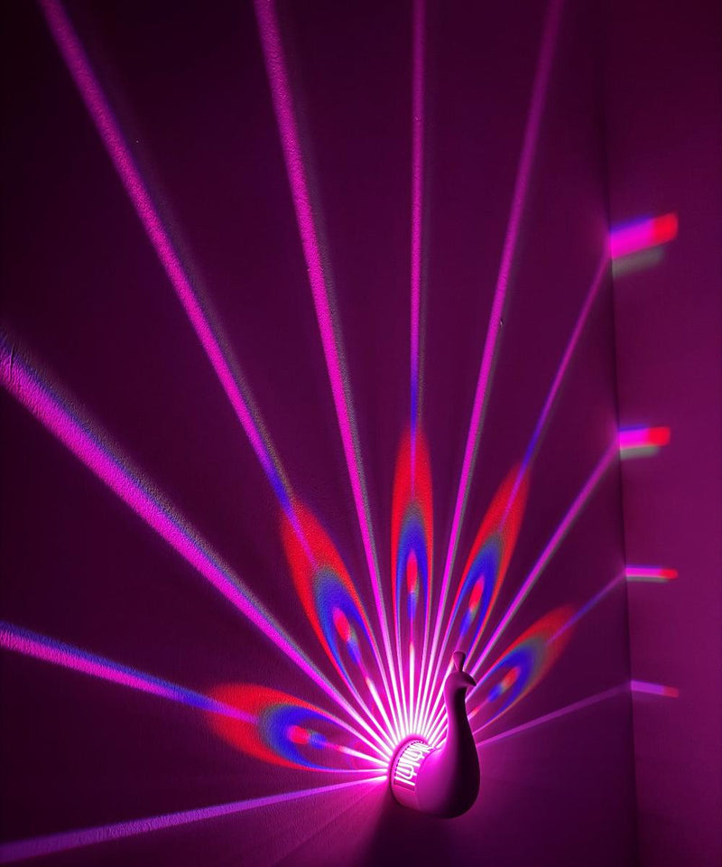 Lumina Peacock LED Projector Wall Light, Learning SPACE
