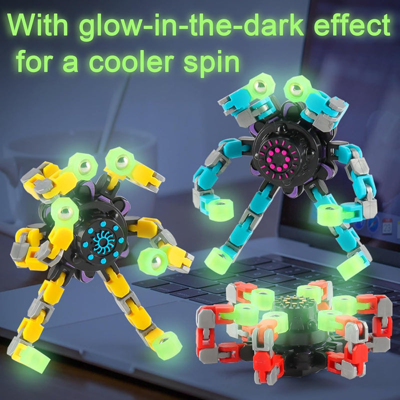 Luminous Robotic Fingertip Fidget Spinner, Learning SPACE