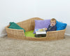 Luxury Corner-Children's Wooden Seating, Cosy Direct, Furniture, Nooks dens & Reading Areas, Play Dens, Reading Area, Seating, Sensory Dens, Sensory Room Furniture, Toddler Seating, Wellbeing Furniture, Wicker & Willow Dens-Learning SPACE