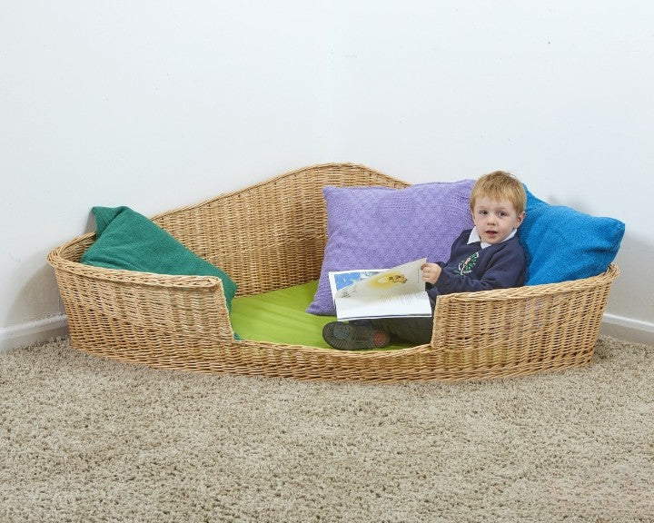 Luxury Corner-Children's Wooden Seating,Cosy Direct,Furniture,Nooks dens & Reading Areas,Play Dens,Reading Area,Seating,Sensory Dens,Sensory Room Furniture,Toddler Seating,Wellbeing Furniture,Wicker & Willow Dens-Learning SPACE