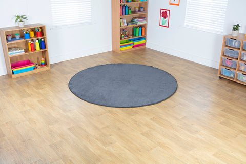 Luxury Super Soft Round Carpet 2m-Dropship,Kit For Kids,Mats & Rugs,Neutral Colour,Plain Carpet,Round,Rugs,Wellbeing Furniture-Learning SPACE