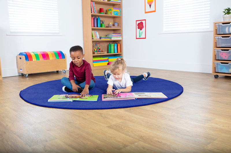 Luxury Super Soft Round Carpet 2m, Learning SPACE