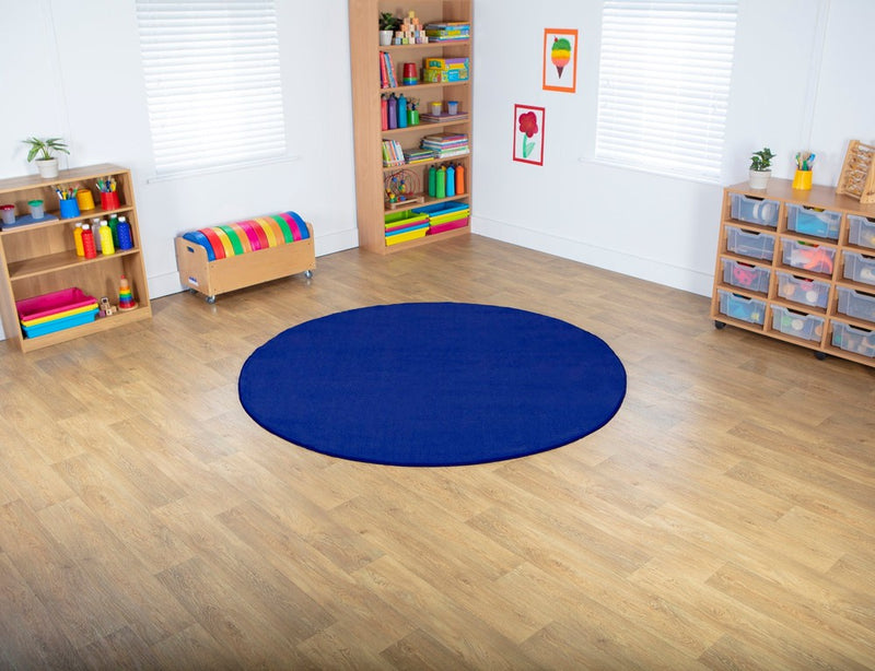 Luxury Super Soft Round Carpet 2m, Learning SPACE