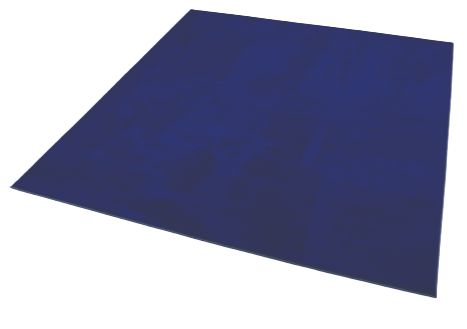Luxury Super Soft Square 2x2m Carpet, Navy Learning SPACE