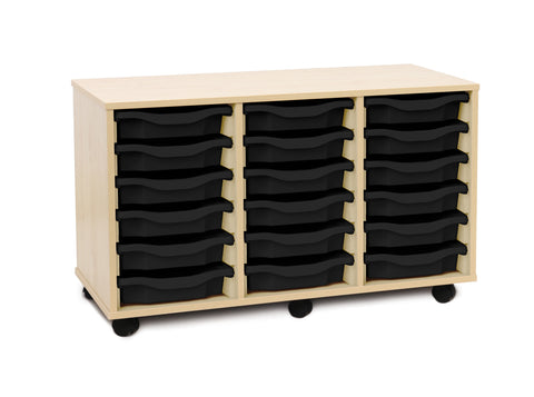 18 Single Tray Unit-Shelves, Storage, Storage Bins & Baskets, Trays, Wellbeing Furniture-Learning SPACE