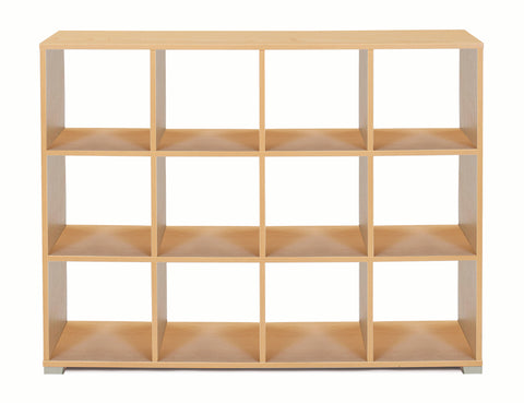 12 Cube Room Divider - Bubble Gum Range-Dividers, Monarch UK, Shelves, Storage, Wellbeing Furniture-Maple-MEQ9026MAP-Learning SPACE