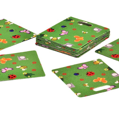MIni Beast Pads - Set of 16-Bean Bags & Cushions,Calmer Classrooms,Classroom Packs,Cushions,Dropship,Forest School & Outdoor Garden Equipment,Helps With,Nature Sensory Room,Sensory Flooring,Sensory Garden,Sit Mats,Square,Wellbeing Furniture,World & Nature-Learning SPACE