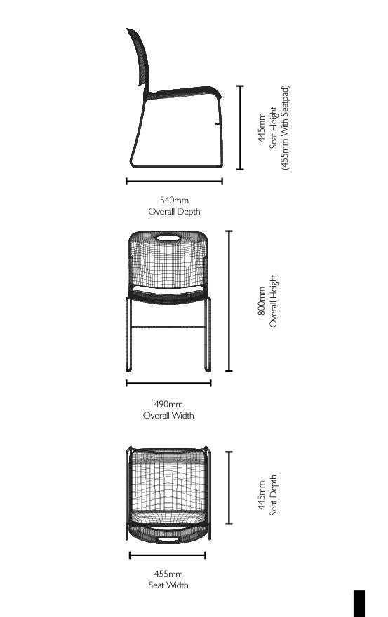 Maestro HD Stacking Chair, Learning SPACE