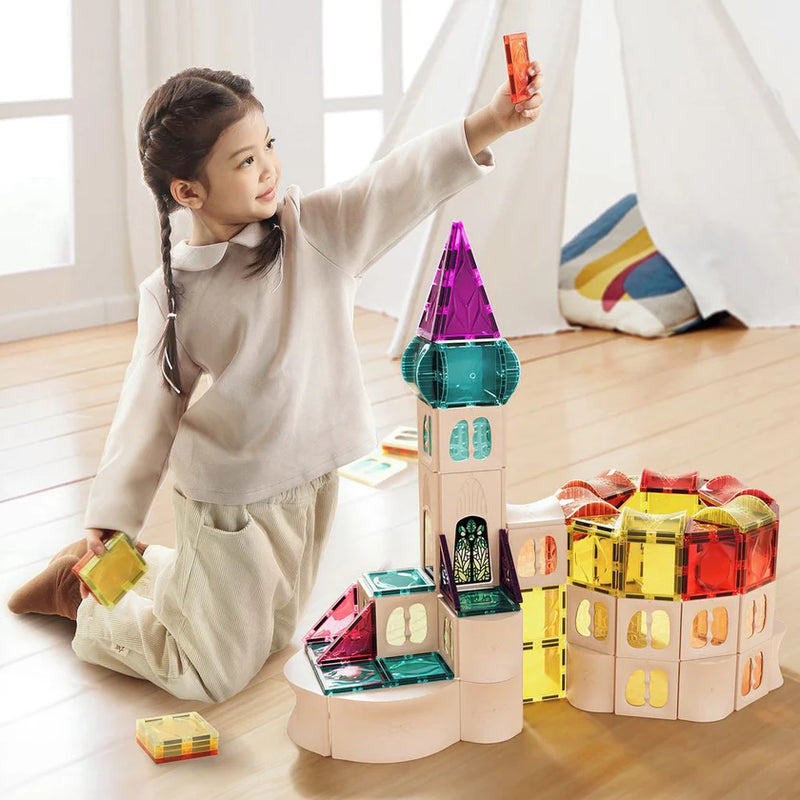 MagArt Building Set with Magnetic Tiles 108pcs, Learning SPACE