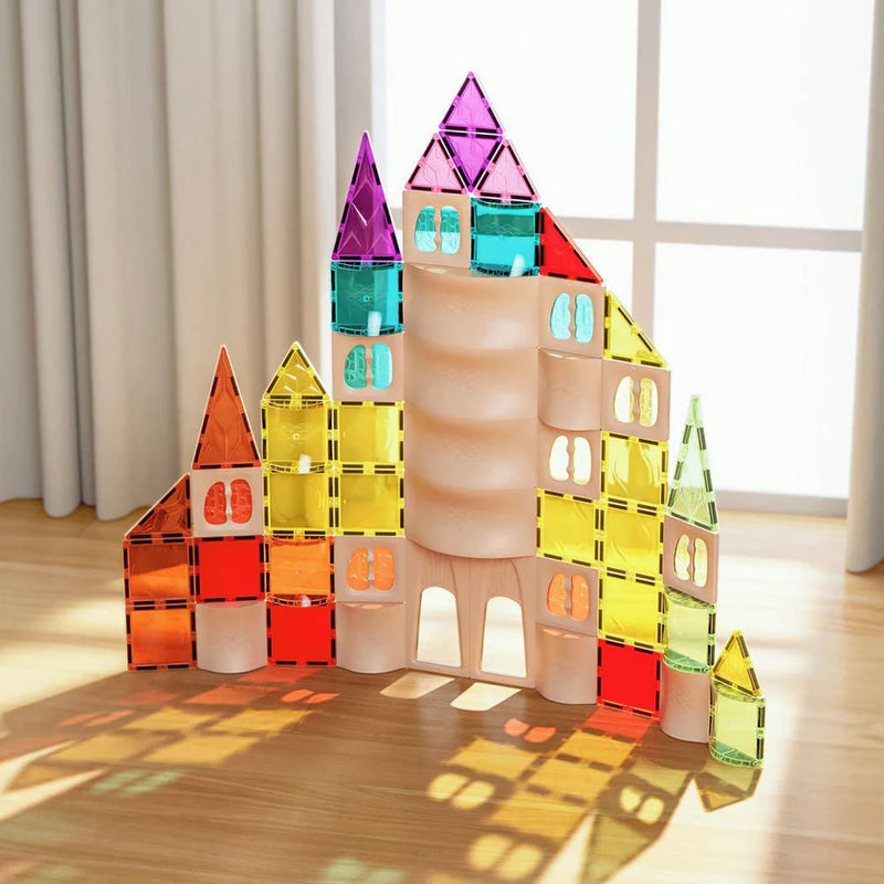 MagArt Building Set with Magnetic Tiles 108pcs, Learning SPACE