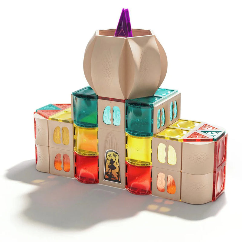 MagArt Building Set with Magnetic Tiles 108pcs, Learning SPACE