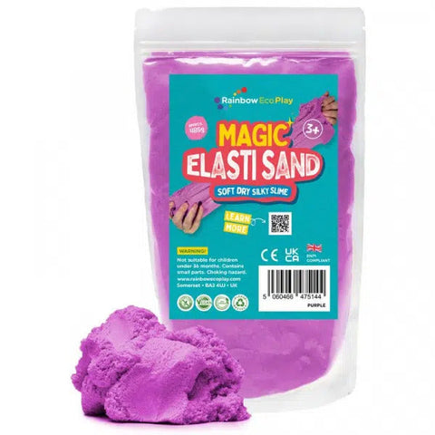Magic Elasti Sand 485g-Early Education & Smart Toys-Arts & Crafts,Baby Bath. Water & Sand Toys,Calming & Anxiety,Calming and Relaxation,Craft Activities & Kits,Early Arts & Crafts,Eco Friendly,Games & Toys,Helps With,Messy Play,Modelling Clay,Primary Arts & Crafts,Rainbow Eco Play,Sand,Tactile Toys & Books,Water & Sand Toys-Purple-E9254-Learning SPACE