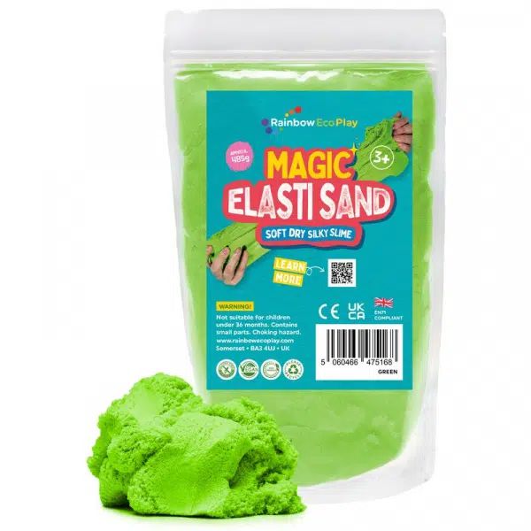 Magic Elasti Sand 485g, Green Early Education & Smart Toys Learning SPACE