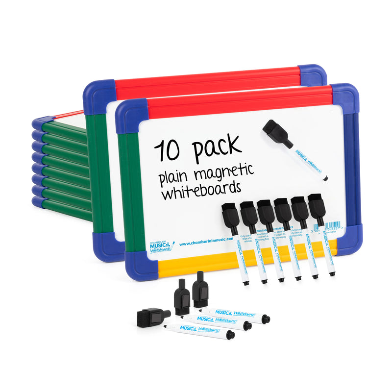 Magnetic A4 Mini dry-wipe Whiteboard, 10 pack Learning SPACE