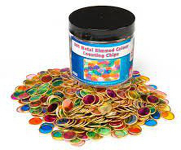 Magnetic Counting Chips Tub of 500, Learning SPACE