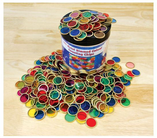 Magnetic Counting Chips Tub of 500, Learning SPACE