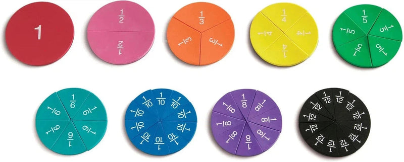 Magnetic Foam Rainbow Fraction® Circles, Learning SPACE