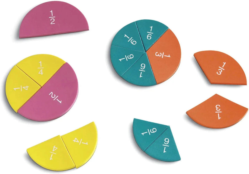 Magnetic Foam Rainbow Fraction® Circles, Learning SPACE