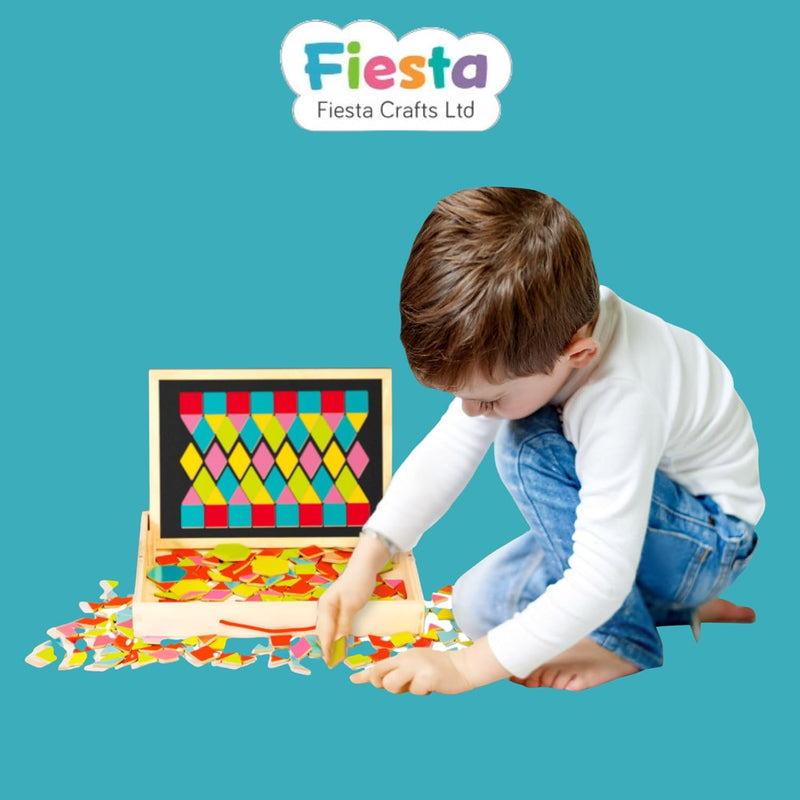 Magnetic Patterns Wooden Activity Box, Learning SPACE