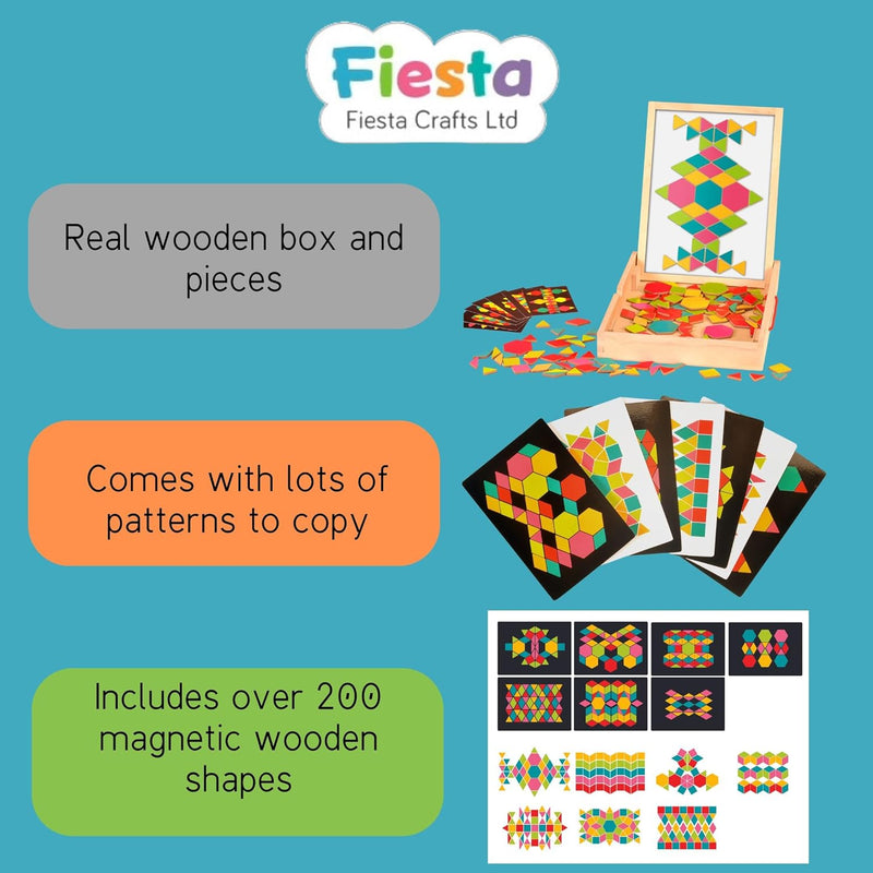 Magnetic Patterns Wooden Activity Box, Learning SPACE
