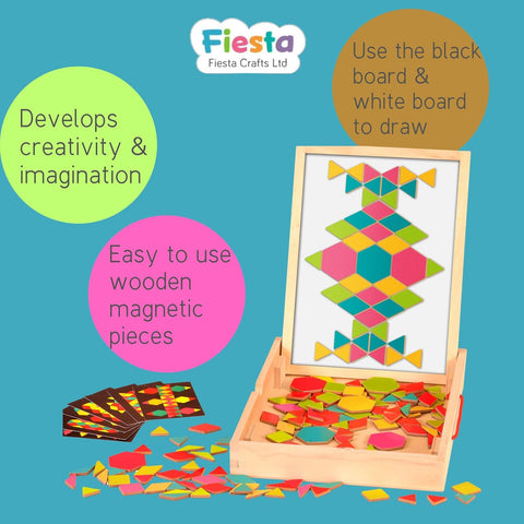 Magnetic Patterns Wooden Activity Box-Dementia,Memory Pattern & Sequencing,Shape & Space & Measure-Learning SPACE
